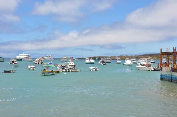 Puerto Baquerizo Moreno, na Ilha de San Cristóbal, em Galápagos